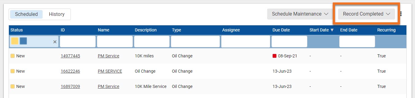 How to Record Completed Maintenance Records