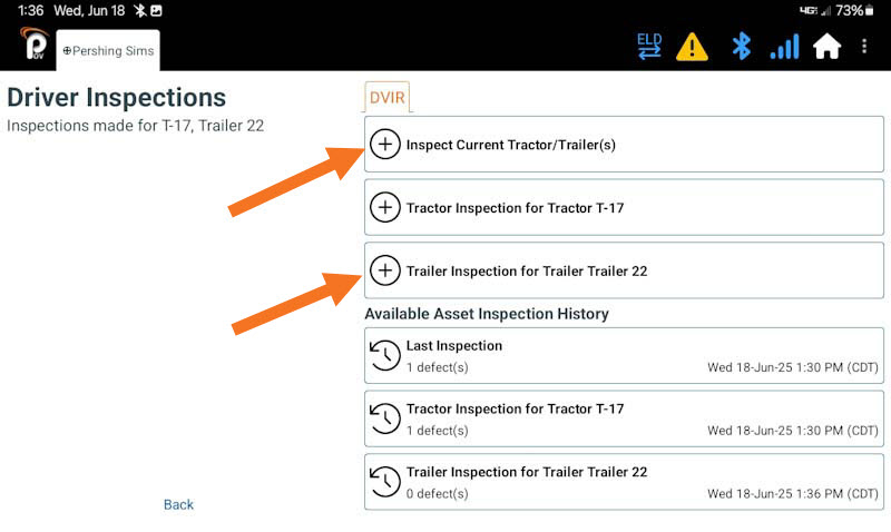 Driver Inspections in ELD