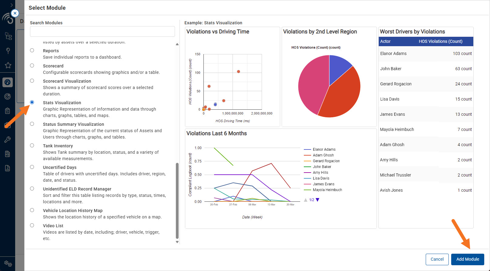 Adding a Dashboard